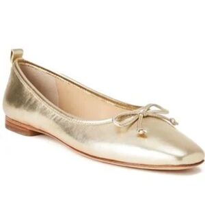 J. McLaughlin Anastasia Gold Ballet Flats size 7